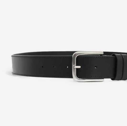 Paton Leather Belt - Black - Galvanic.co