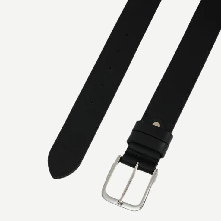 Paton Leather Belt - Black - Galvanic.co