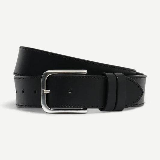 Paton Leather Belt - Black - Galvanic.co