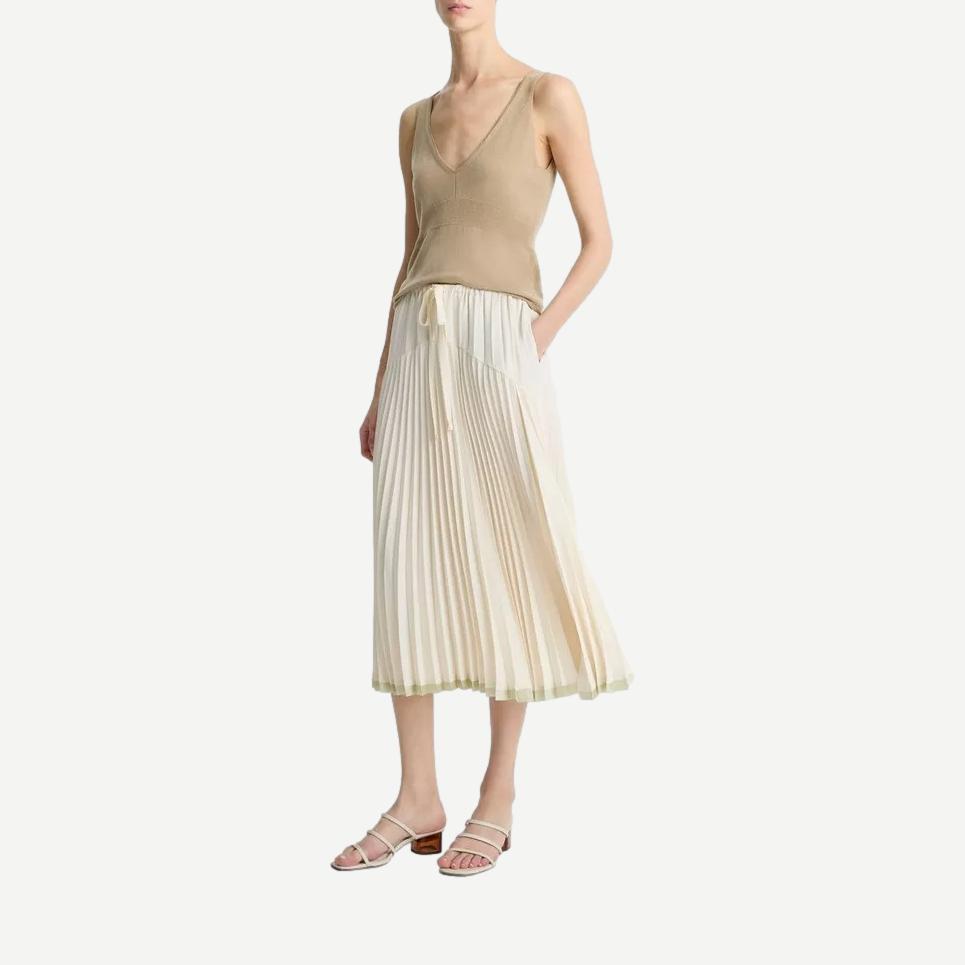 Pleated Tiered Skirt - Bona - Galvanic.co