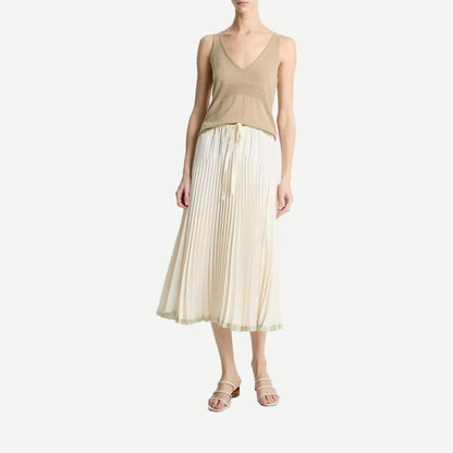 Pleated Tiered Skirt - Bona - Galvanic.co