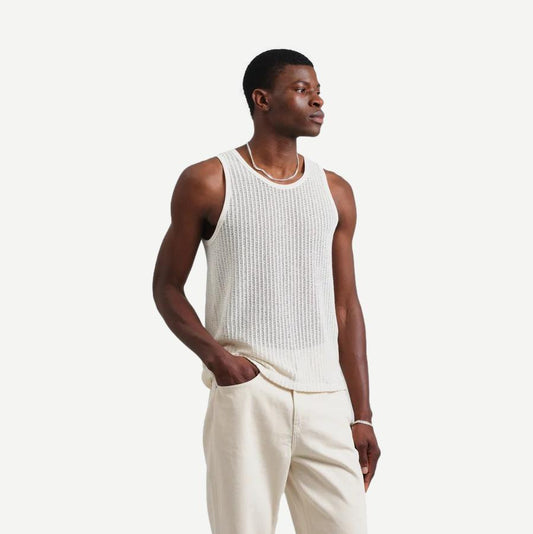 Prim Vest Jersey Lace - Ecru - Galvanic.co