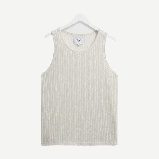 Prim Vest Jersey Lace - Ecru - Galvanic.co
