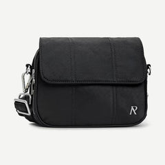 Quilted Crossbody Bag - Jet Black - Galvanic.co