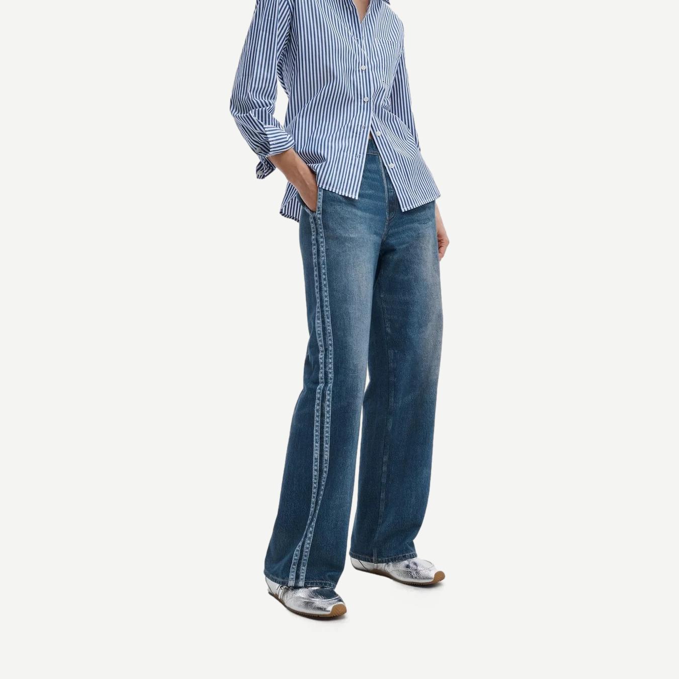 Miramar Terry Track Pant Pull On - Carnation Stripe - Galvanic.co