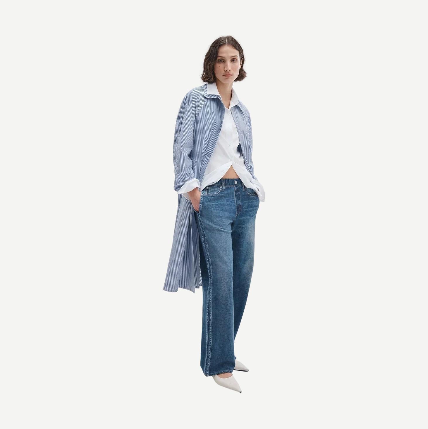 Miramar Terry Track Pant Pull On - Carnation Stripe - Galvanic.co
