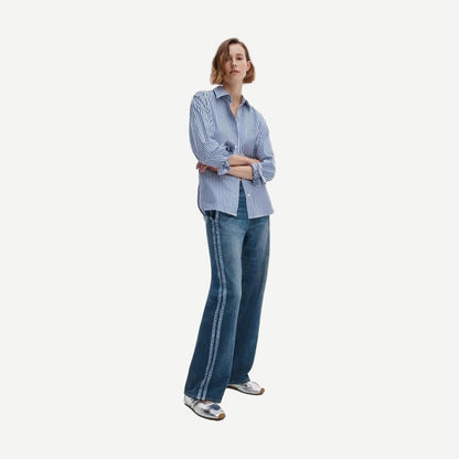 Miramar Terry Track Pant Pull On - Carnation Stripe - Galvanic.co