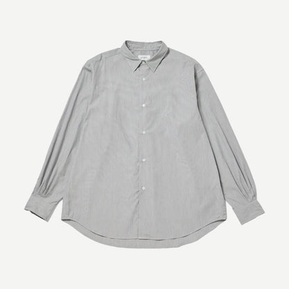 Regular Collar Stripe Shirt - Navy - Galvanic.co