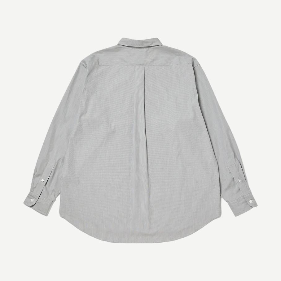 Regular Collar Stripe Shirt - Navy - Galvanic.co