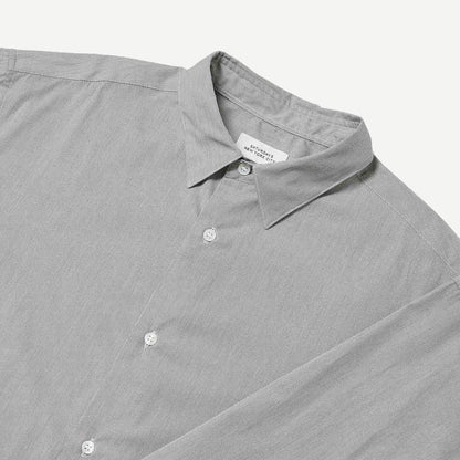 Regular Collar Stripe Shirt - Navy - Galvanic.co