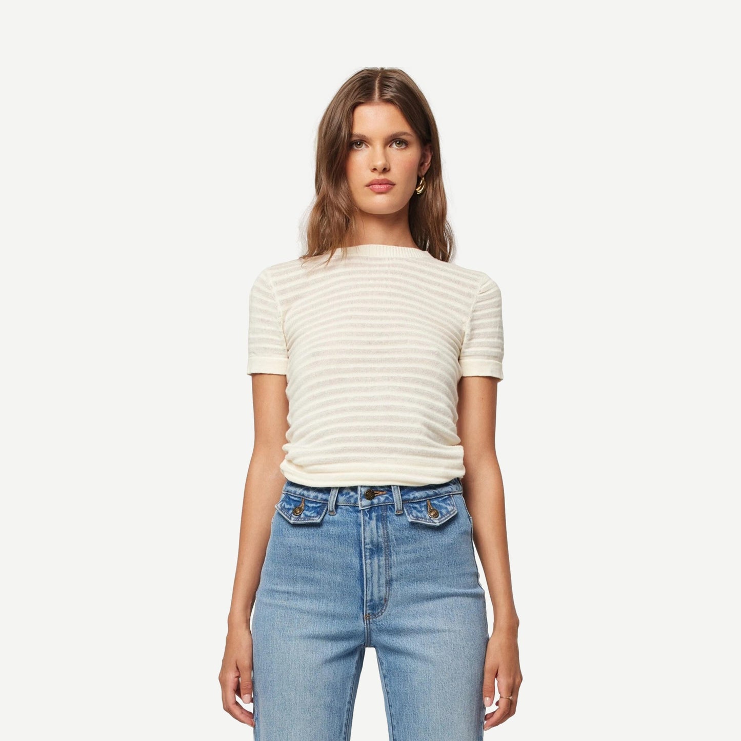 Edgar Tomboy Tee - Vintage White - Galvanic.co