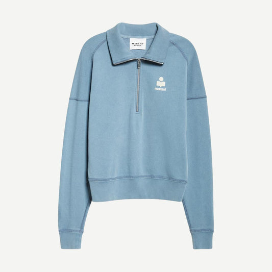 Ross Sweatshirt - Slate Blue/Ecru - Galvanic.co