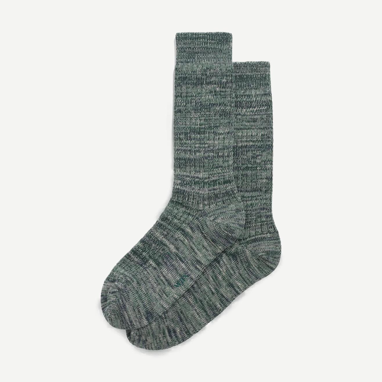 Sandwell Socks - Ecru/Green