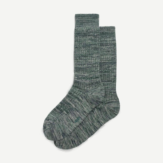 Sandwell Socks - Ecru/Green