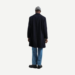 Sasso Coat Wool Twill - Navy - Galvanic.co