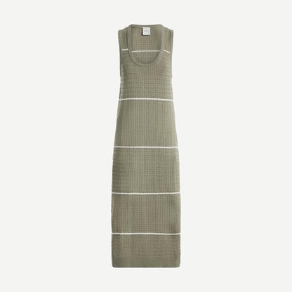 Scott Scoop Neck Midi Dress - Seagrass - Galvanic.co