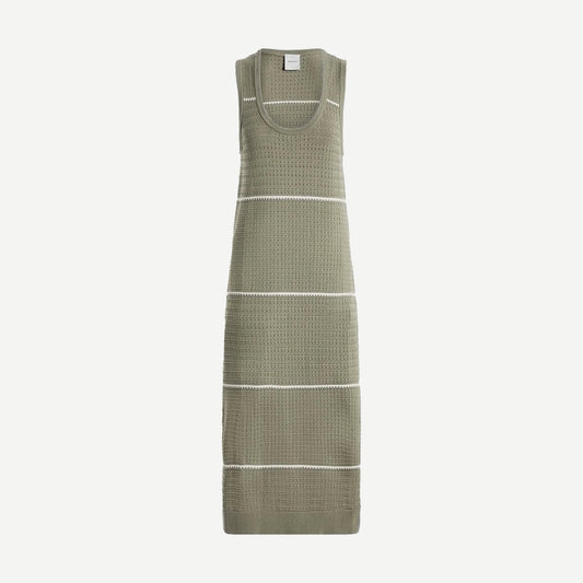 Scott Scoop Neck Midi Dress - Seagrass - Galvanic.co