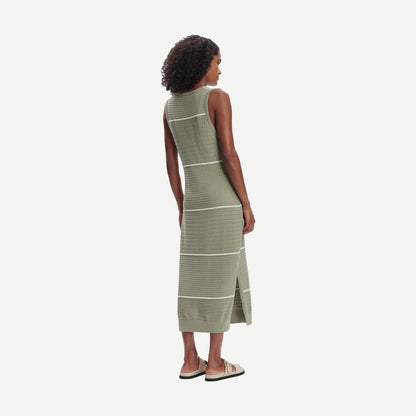 Scott Scoop Neck Midi Dress - Seagrass - Galvanic.co