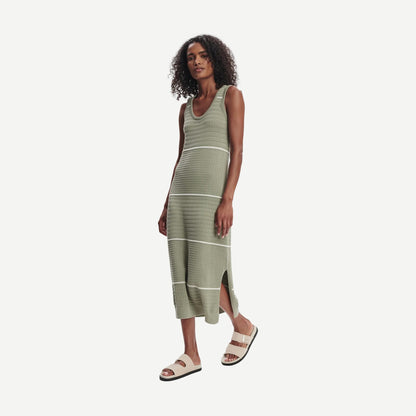 Scott Scoop Neck Midi Dress - Seagrass - Galvanic.co