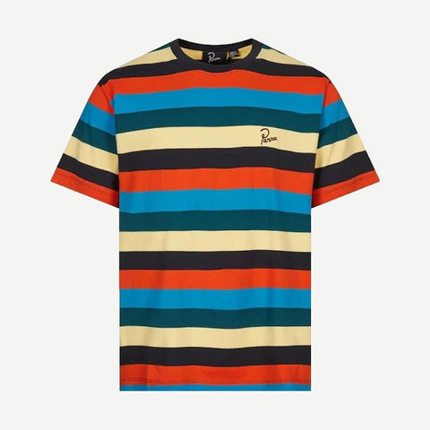 Stacked Pets On Stripes T-Shirt - Multi - Galvanic.co