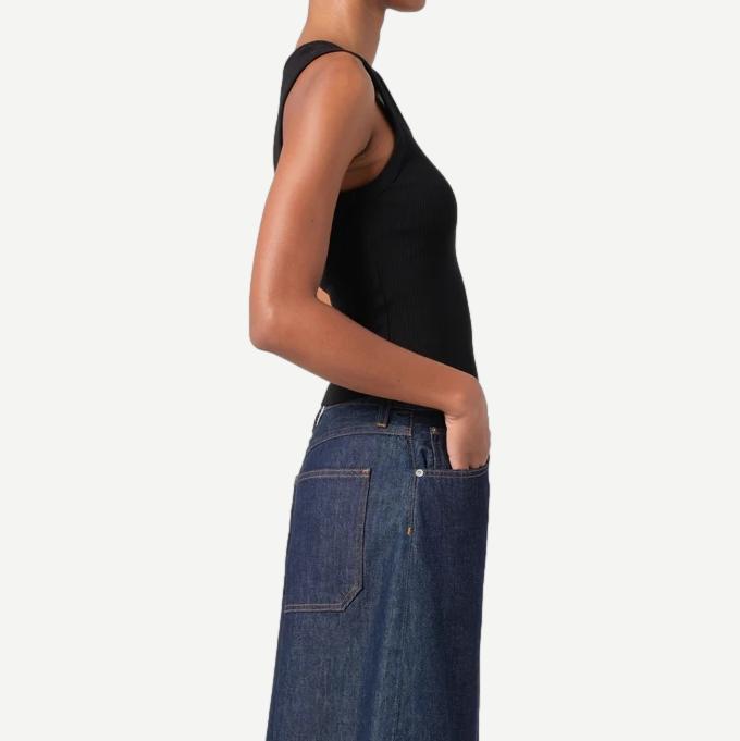 Shrunken Poppy Tank - Black - Galvanic.co