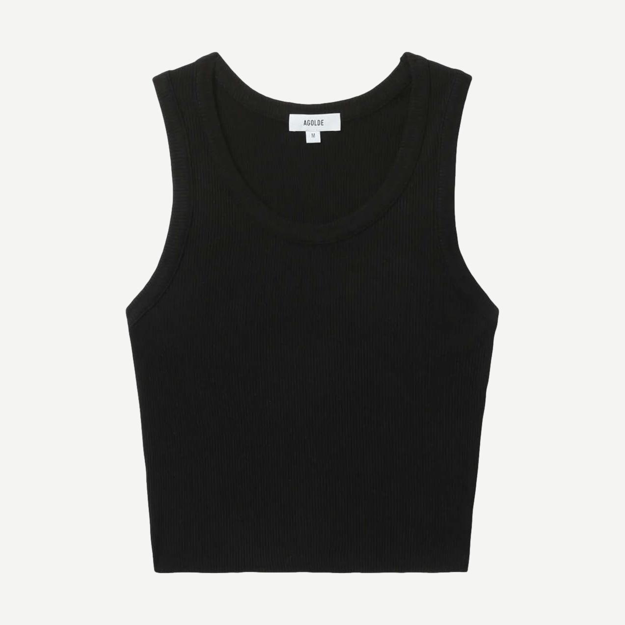 Shrunken Poppy Tank - Black - Galvanic.co