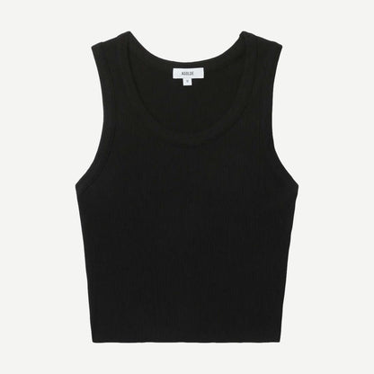 Shrunken Poppy Tank - Black - Galvanic.co