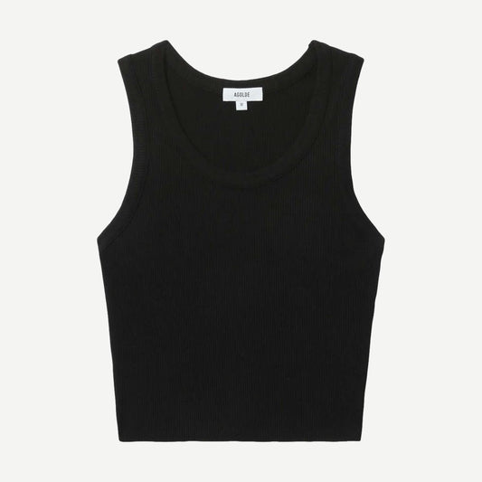 Shrunken Poppy Tank - Black - Galvanic.co