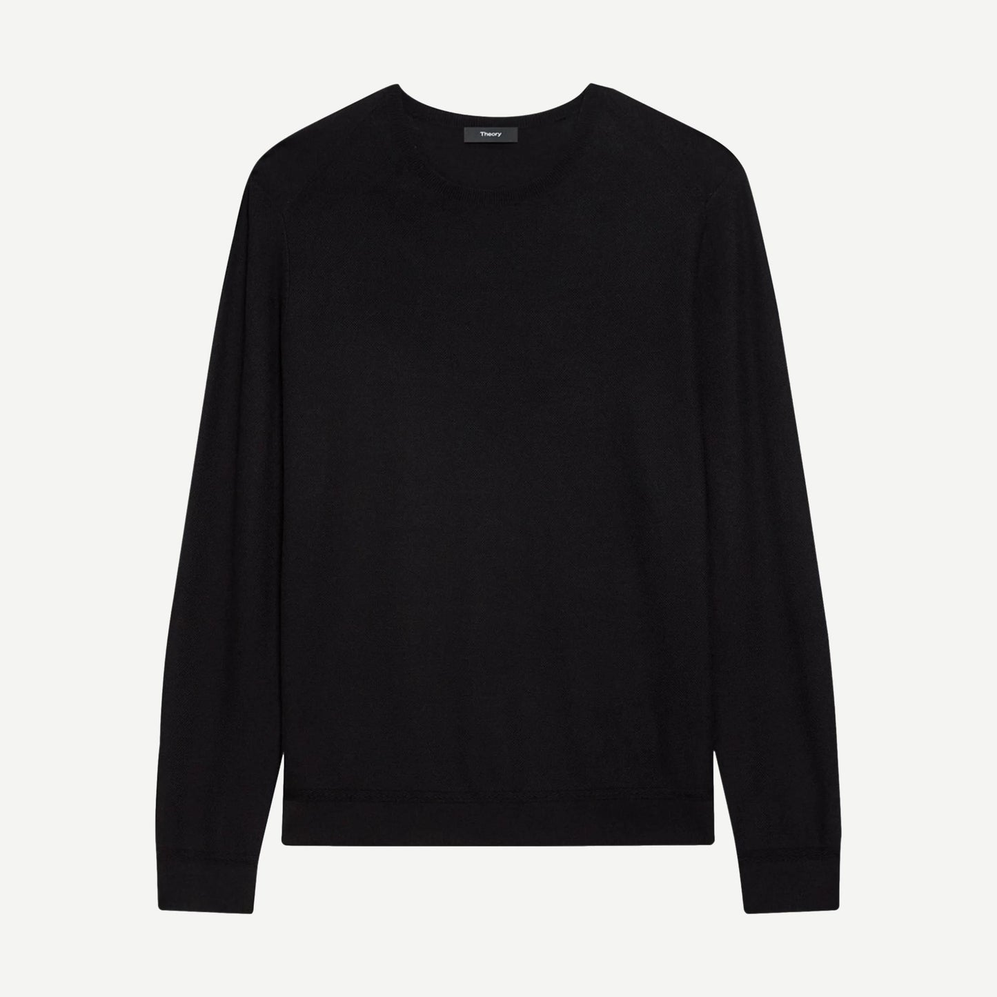 Silk-Cotton Crewneck Sweatshirt - Black - Galvanic.co