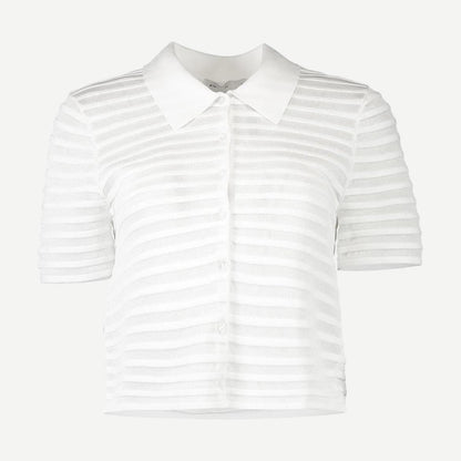Larken S/S Cardigan - Ivory - Galvanic.co