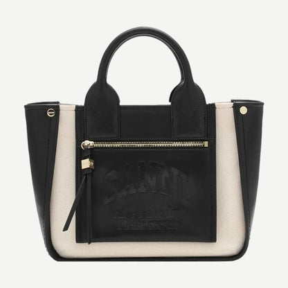 Small Pocket Tote Canvas - Black - Galvanic.co