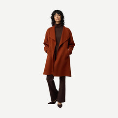 Suzie Light Wool Coat - Copper - Galvanic.co