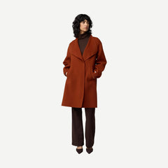 Suzie Light Wool Coat - Copper - Galvanic.co