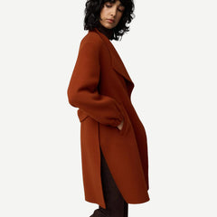 Suzie Light Wool Coat - Copper - Galvanic.co