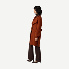 Suzie Light Wool Coat - Copper - Galvanic.co