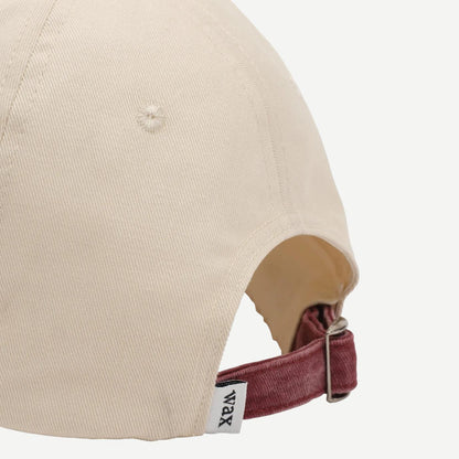 Spencer Sports Cap Twill Diamond - Ecru/Burgundy