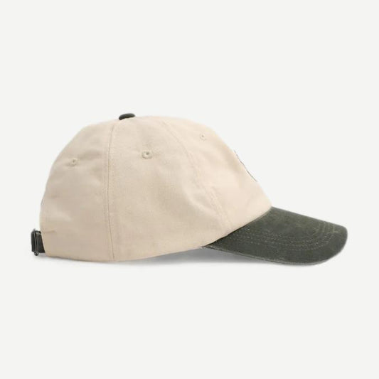 Sports Cap Multi Cotton - Ecru / Khaki - Galvanic.co