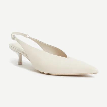 Sylvie Slingback Kitten Heel - Sand - Galvanic.co