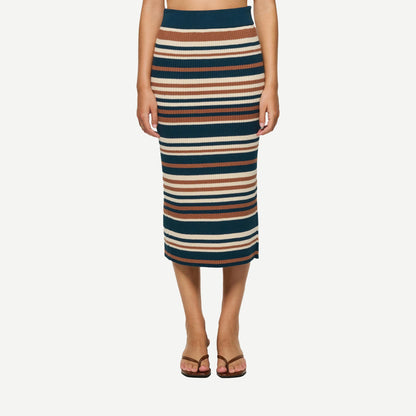 Tallulah Skirt - Ojai Stripe - Galvanic.co