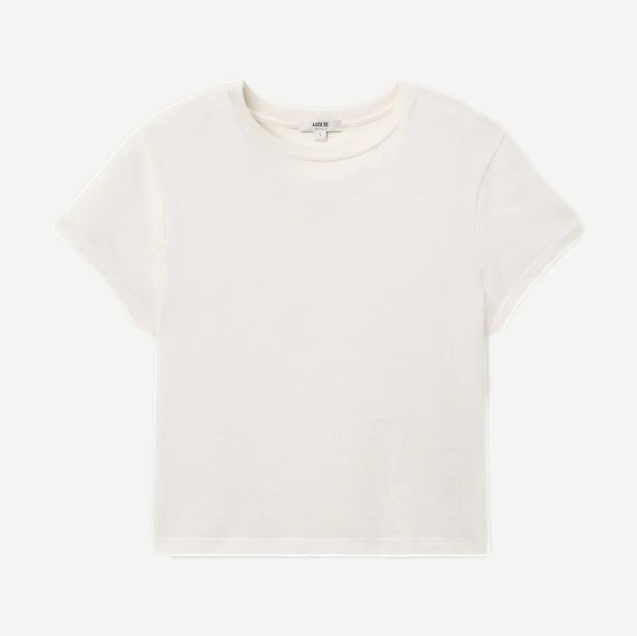 Adine Shrunken Tee - White Ash