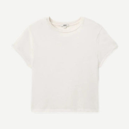 Adine Shrunken Tee - White Ash