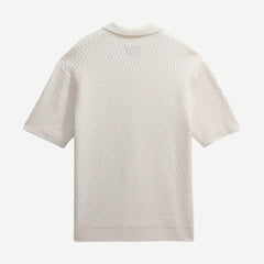 Tellaro SS Shirt - Honeycomb Cable Ecru - Galvanic.co