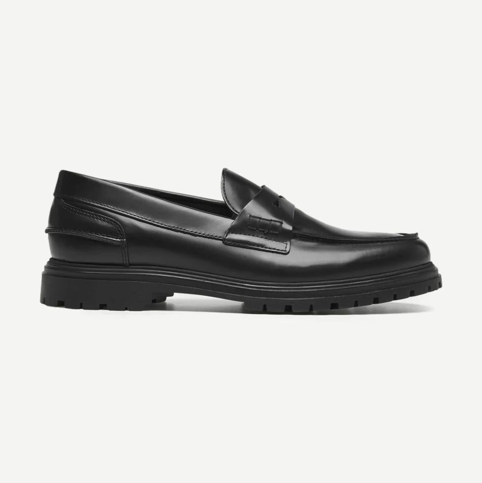 Thatcher Polido Penny Loafer - Black - Galvanic.co