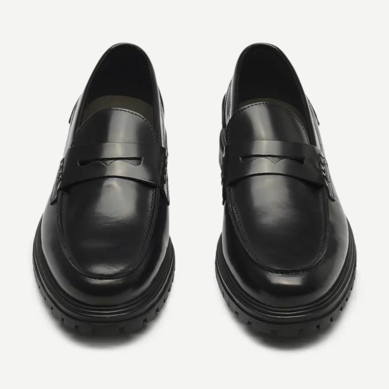Thatcher Polido Penny Loafer - Black - Galvanic.co