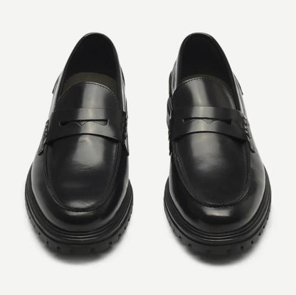 Thatcher Polido Penny Loafer - Black - Galvanic.co
