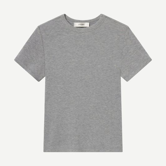 The Rib Baby Tee - Heather Grey - Galvanic.co