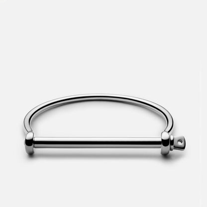 Thin Screw Cuff - Sterling Silver - Galvanic.co