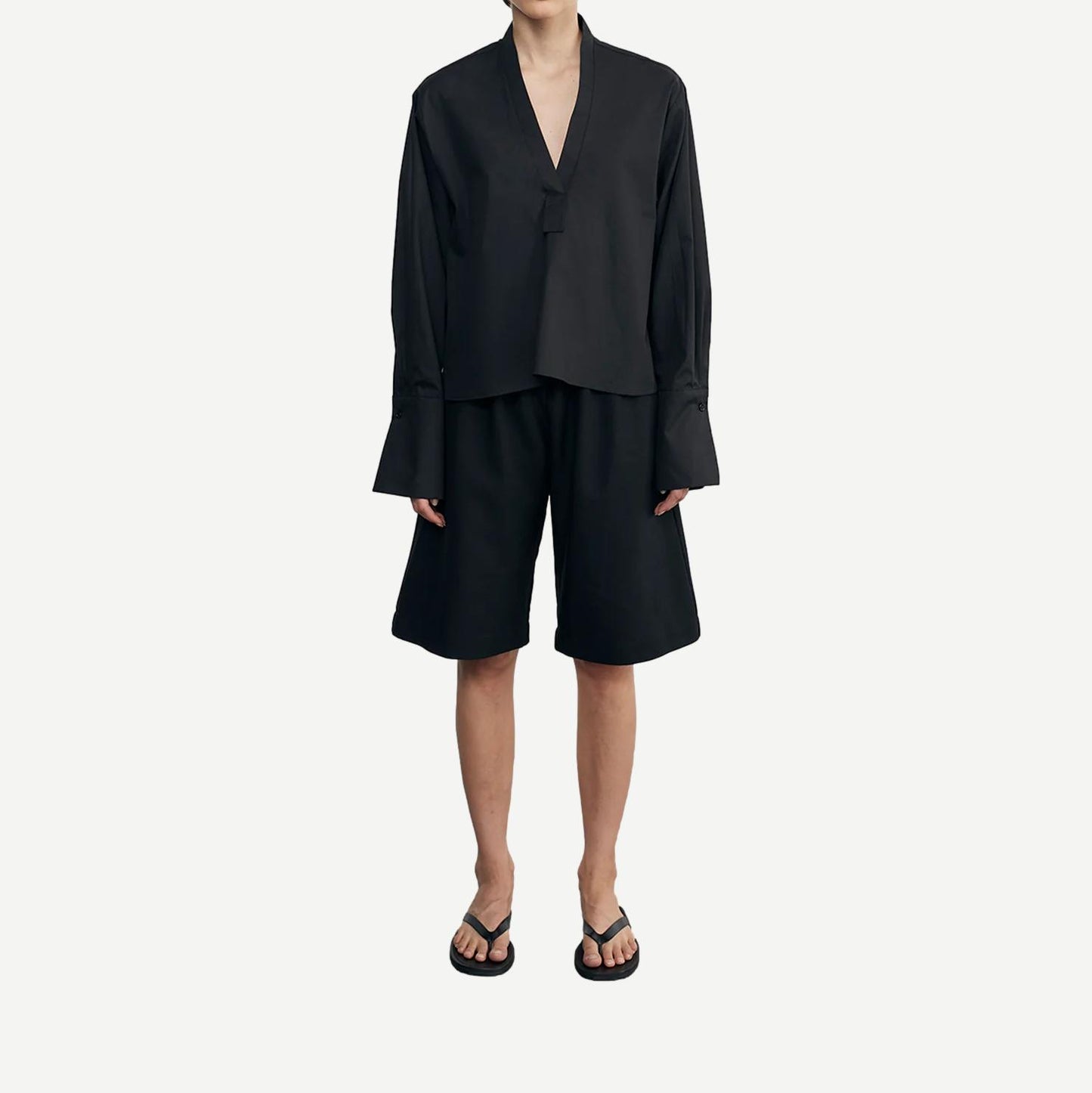 Twill Bermuda Short - Black - Galvanic.co