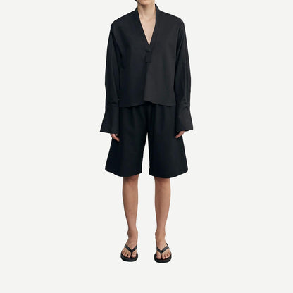 Twill Bermuda Short - Black - Galvanic.co