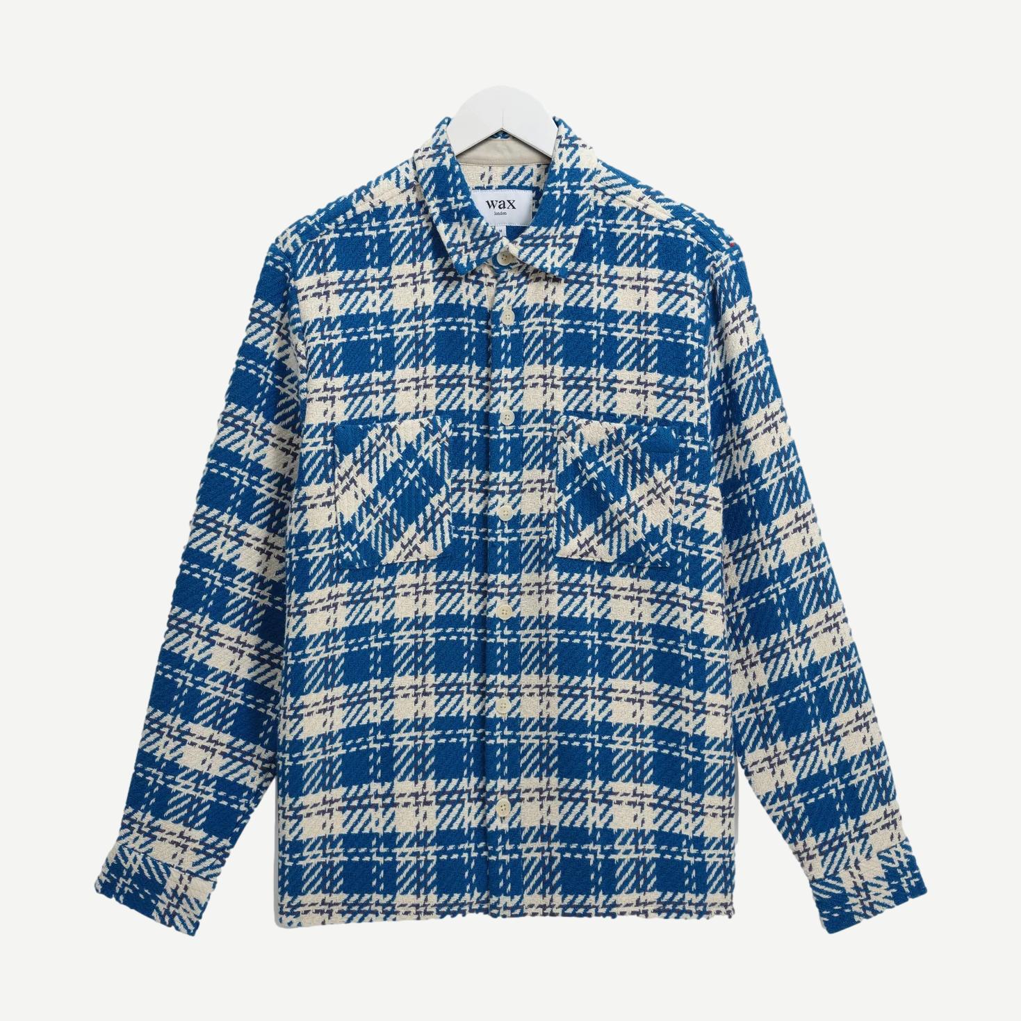 Whiting Shirt Oran Check - Blue/Ecru - Galvanic.co